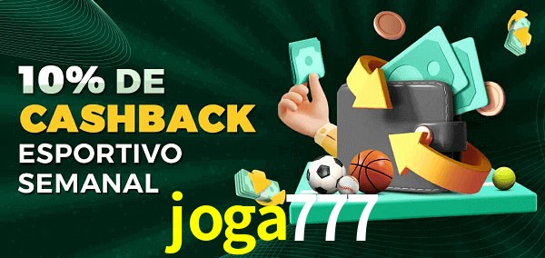 10% de bônus de cashback na joga777